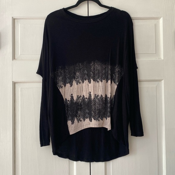 All Saints Serpine Wave Sweater Size XS Snake Elbow Cutout Edgy Jumper Thin Knit - Picture 4 of 9